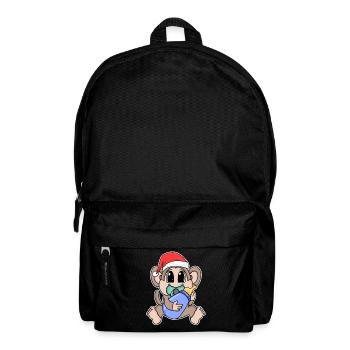 Affe Baby Weihnachten - Rucksack - Schwarz - Vorne