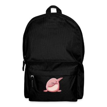 Kawaii Polka Dot Blob Fish - Backpack - black - Front