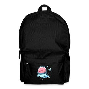 Lustiger Blobfisch-Weltraum-Astronaut - Rucksack - Schwarz - Vorne