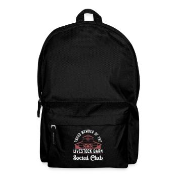Livestock Breeder Proud Member Of Local Farmers - Backpack - black - Front