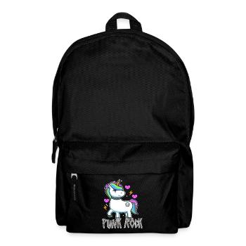 Punk Rock Unicorn - Rucksack - Schwarz - Vorne
