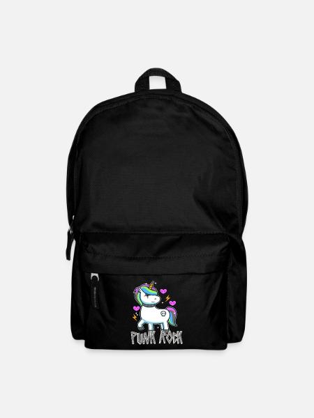 Punk Rock Unicorn - Rucksack - Schwarz