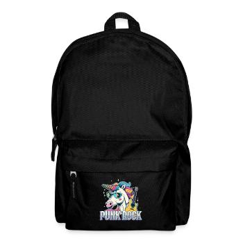 Punk Rock Unicorn - Rucksack - Schwarz - Vorne