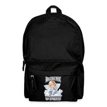 Baby Angel on Cloud, Funny Angel Saying - Backpack - black - Front