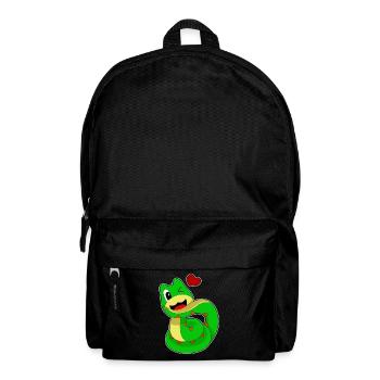 Lustige Schlange - Rucksack - Schwarz - Vorne