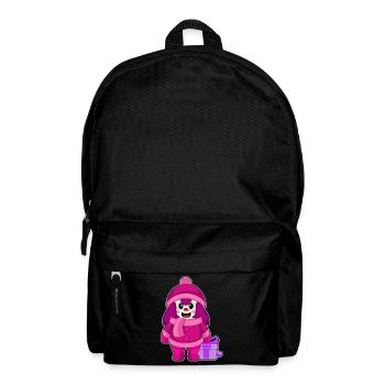 Mädchen Weihnachten Winter - Rucksack - Schwarz - Vorne