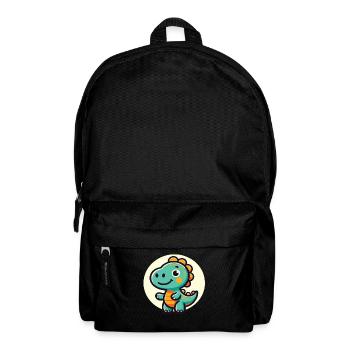 Dinosaure Trex Dino Bébé Dino Enfants Dinos - Sac à dos - noir - Devant