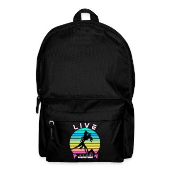 Living Life as an Adventure - Moto Cross - Backpack - black - Front