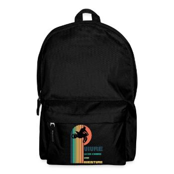 Vivre la Vie comme une Aventure - Moto Cross - Sac à dos - noir - Devant