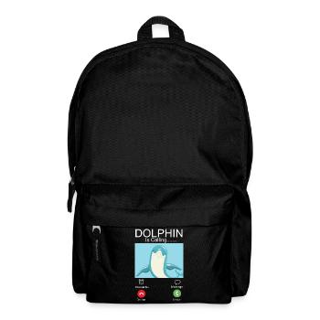 Dolphin Phone Display Dolphin Is - Rucksack - Schwarz - Vorne