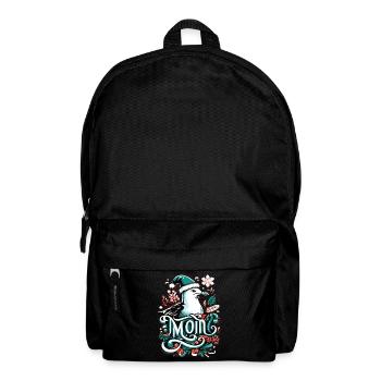Moin Möwe Moin Sprüche Hamburg Moin Dialekt - Rucksack - Schwarz - Vorne