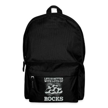Collectionneur de roches Géologie Géologue lapidaire Minéral - Sac à dos - noir - Devant
