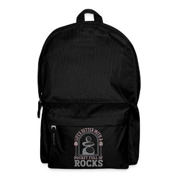 Rocksammler Geologie Lapidary Geologe Mineral - Rucksack - Schwarz - Vorne
