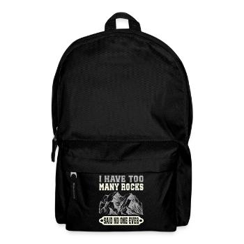 Rocksammler Geologie Lapidary Geologe Mineral - Rucksack - Schwarz - Vorne