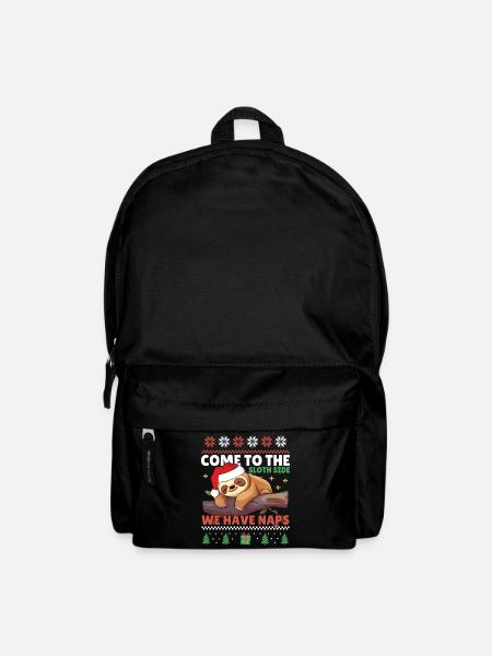 Come to the Sloth Side - Faultier Ugly Christmas - Rucksack - Schwarz