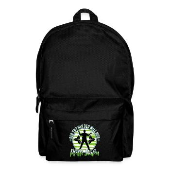 Der tut nix der will nur Pfeffi Saufen - Rucksack - Schwarz - Vorne