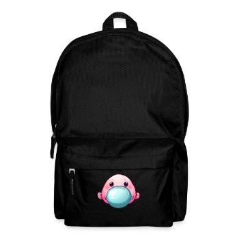 Lustiger Blobfisch Kaugummi - Rucksack - Schwarz - Vorne