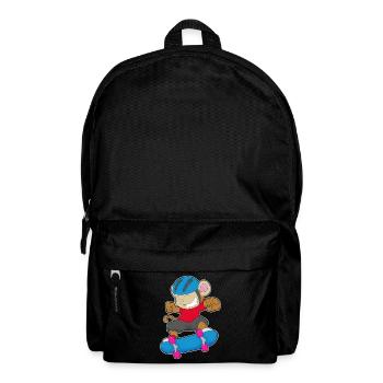 Singe Skater Skateboard Sport - Sac à dos - noir - Devant
