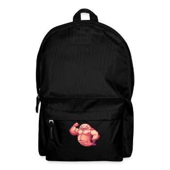 Funny Gym Workout Blob Fish - Backpack - black - Front