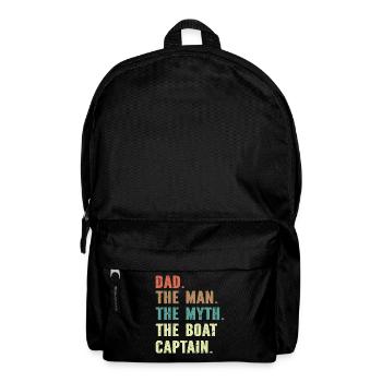 Bootskapitän Lustiger Bootssegelsee Boater - Rucksack - Schwarz - Vorne
