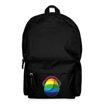 Osterei Ostern Regenbogen Musik - Rucksack - Schwarz - Vorne