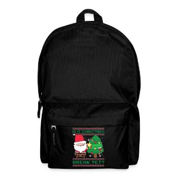 Is It Christmas Break Yet? Weihnachtsmann Lehrer - Rucksack - Schwarz - Vorne