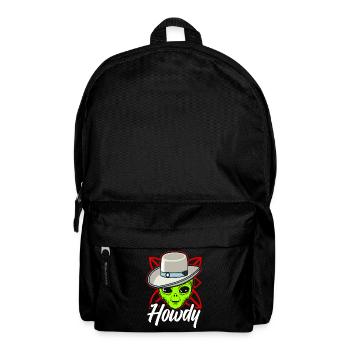 Howdy Alien Cowboy Space UFO Funny Western Rodeo - Rucksack - Schwarz - Vorne