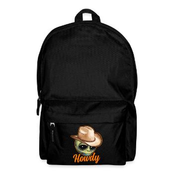 Howdy Alien Cowboy Space UFO Funny Western Rodeo - Rucksack - Schwarz - Vorne