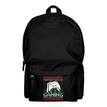 Funny Christmas Forecast Gaming Controller Ugly - Rucksack - Schwarz - Vorne