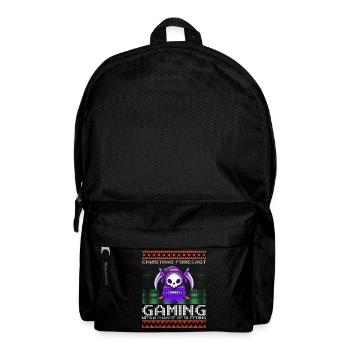 Funny Christmas Forecast Gaming Reaper Ugly Xmas - Backpack - black - Front