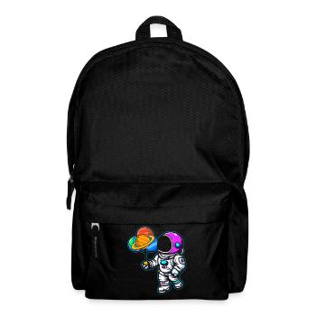 Astronaut Holding Planet Balloons Solar System - Backpack - black - Front