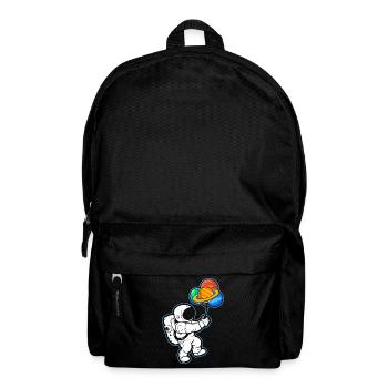 Astronaut Holding Planet Balloons Solar System - Backpack - black - Front