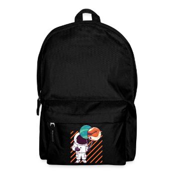Astronaut Holding Planet Balloons Solar System - Backpack - black - Front