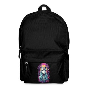 Pastel Gothic Kawaii Unicorn Streetwear Design - Backpack - black - Front