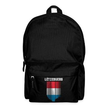 Drapeau du Luxembourg, fierté luxembourgeoise - Sac à dos - noir - Devant