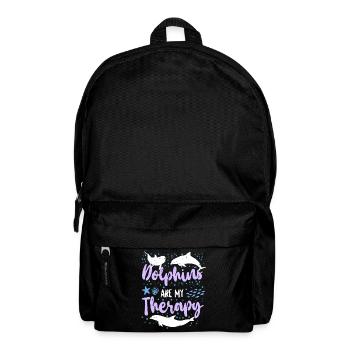 Dolphin Dolphins Are My Therapy - Rucksack - Schwarz - Vorne