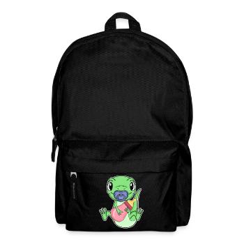 Baby Echse Motiv - Rucksack - Schwarz - Vorne