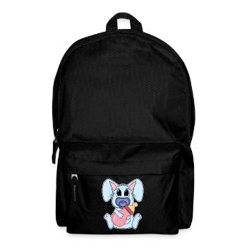 Motif de bébé lapin - Sac à dos - noir - Devant