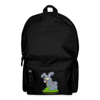 Hase Halloween Zombie - Rucksack - Schwarz - Vorne