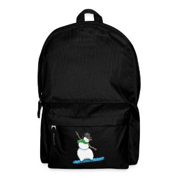 Snowman Christmas Snowboard - Backpack - black - Front