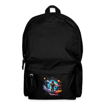 Astronaut im Weltall Design - Rucksack - Schwarz - Vorne
