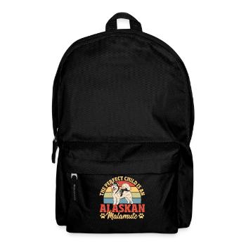 Chien de traîneau Alaskan Malamute Fan Alaskan - Sac à dos - noir - Devant