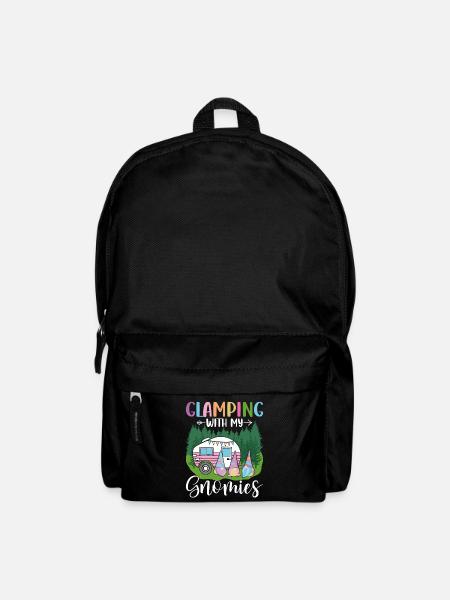 Glamper Gnom Gartenarbeit - Rucksack - Schwarz