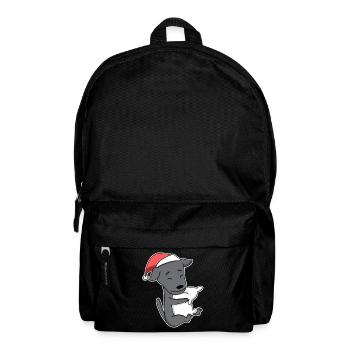 Italian Greyhound Dog Animal Christmas - Backpack - black - Front