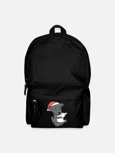 Italienisches Windspiel Hund Tier Weihnachten - Rucksack - Schwarz