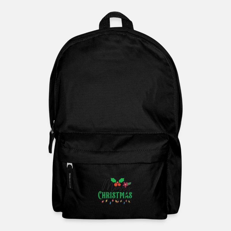 Merry Christmas Candy Light - Backpack - black