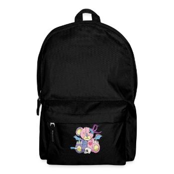 Pastel Goth Japanese Yami Kawaii Bear Harajuku - Backpack - black - Front