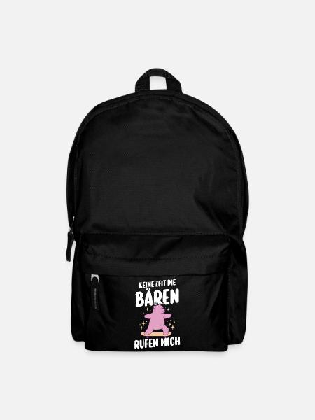 Braunbär Bär - Rucksack - Schwarz