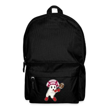 Mushroom American Football Sports - Backpack - black - Front