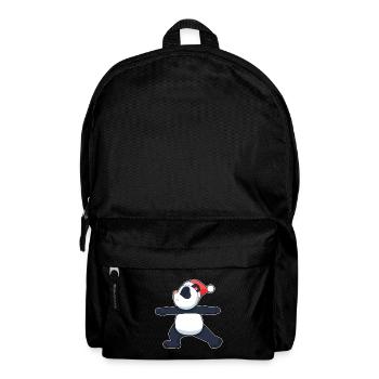 Yoga de Noël Panda - Sac à dos - noir - Devant